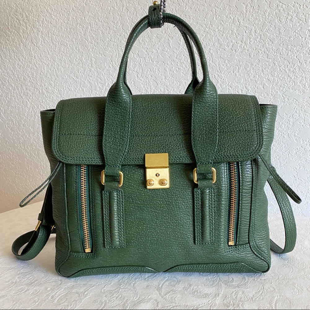 3.1 PHILLIP LIM Mediums Pashli leather tote dark green